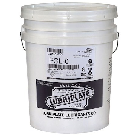 Lubriplate Aluminum Complex Grease, Multipurpose, Pail, Semi Solid FGL-0 35LB PAIL ; L0230-035